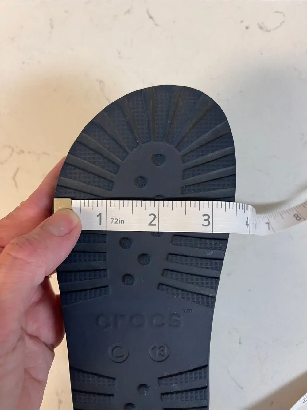 Crocs Kids' Classic Fisherman Sandal Navy Blue Size 13 Style Number 210625